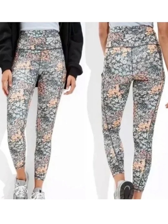 American Eagle Outfitters Pants - Floral High-Rise Leggings American Eagle Aerie The Everything Pocket  Floral NWT